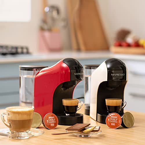  Dolce Gusto Machine, Latte Machine - Red & Black Cappuccino Machine Compatible With Nescafe Dolce Gusto