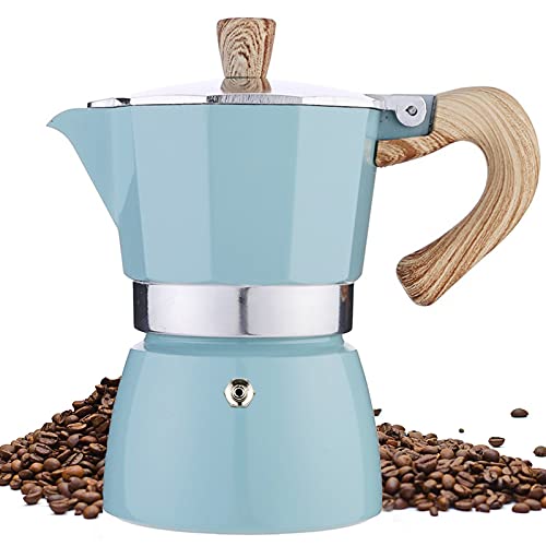  Tovetop Espresso Maker, 3 Espresso Cup Moka Pot - 5 Oz Italian Coffee Maker, Manual Cuban Coffee Percolator Machine Italian Espresso Greca Coffee Maker For Cappuccino Or Latte