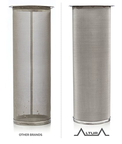 Altura The TUBE+ Cold Brew Coffee Maker | Cold Brew Coffee Filter For Wide Mouth Mason Jar | Stainless Steel Cold Brew Filter The TUBE+ (64oz/2qt)