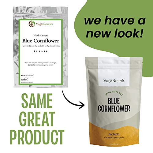  Blue Cornflower | Pure Petals | European Wild-Harvest (.5 Ounce)