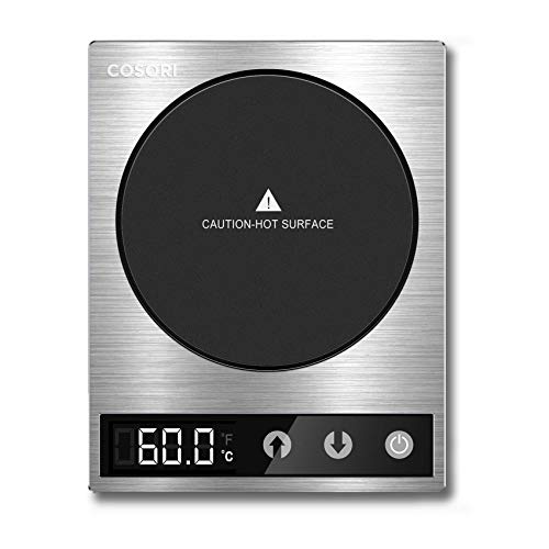  Mug Warmer & Coffee Cup Warmer For Desk Coffee Gift, Beverage Heater For Home And Office Use, Pressure Sensor Technology, Auto Shut Off, Digital Temp Control, 77-194℉, Silver