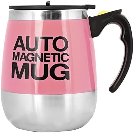  BAGEVI Electric Coffee Stirring Mug Automatic Magnetic Stirring Mug Portable Stirring Mug Suitable For Home Outdoor Travel Office(Yellow)