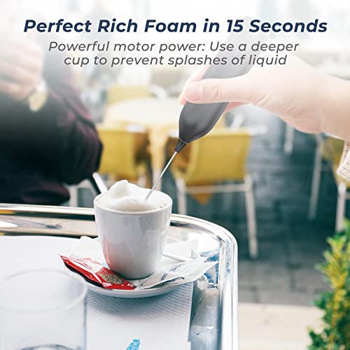  Rechargeable Milk Frother, Type-C Milk Frother Handheld, Blender, Matcha Whisk, Hand Blender, Milk Frother Rechargeable For Matcha, Latte, Bulletproof Coffee, Cappuccino