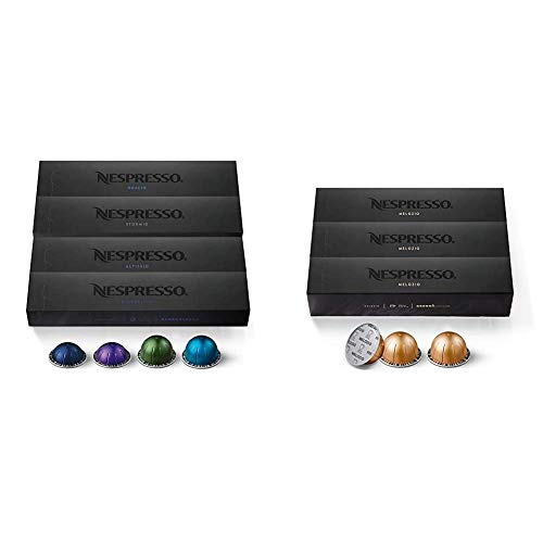 Nespresso Capsules VertuoLine, Intense Variety Pack, Dark Roast Coffee, 40 Count Coffee Pods, Brews 7.77 Ounce And 1.35 Ounce, 10 Count (Pack Of 4)