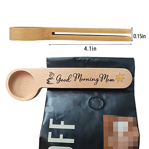  Funny Coffee Scoop, Gift For Coffee Lover, Women, Her, Coffee Connoisseur, Coffee Bag Clip, Personalized Coffee Spoon, Coffee Decor, Wooden Coffee Scoop, Measure Spoon, Coffee Gift, Good Morning Mom