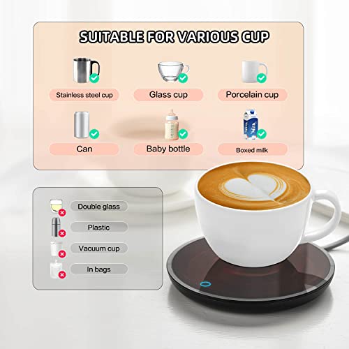  Candle Warmer, Coffee Mug Warmer With 2 Temperature Settings And Auto Shut Off, Smart Coffee Warmer For Office Desk, Cup Warmer, Electric Beverage Warmer For Coffee, Tea, Milk