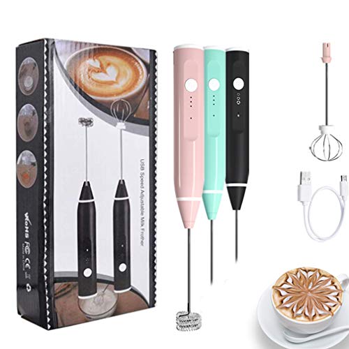  Rechargeable Milk Frother Handheld Electric Foam Maker With Stainless Whisk 3 Speed For Bulletproof Coffee Latte Cappuccino Hot Chocolate Matcha Stirrer Blender