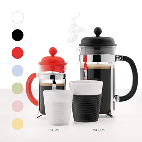 Bodum ODUM Caffettiera 3 Cup French Press Coffee Maker, White, 0.35 L, 12 Oz