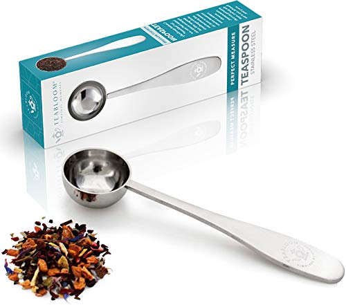  Perfect Measure Loose Leaf Tea Spoon - Premium Quality Stainless Steel Tea Scoop