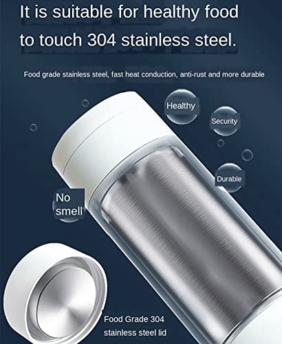 Portable Travel Electric Kettle Mini Thermos Fast Boil Teapot Heating Cup Stainless Steel Metal Bottle