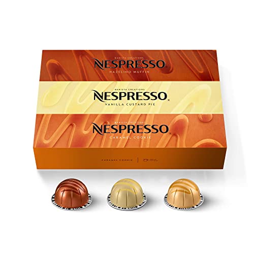 Nespresso Capsules VertuoLine, Mild Roast Coffee, 30 Count Coffee Pods, Brews 7.8oz & Capsules VertuoLine, Variety Pack, Medium And Dark Roast Coffee, 30 Count Coffee Pods, Brews 7.8 Oz