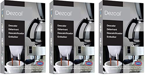  Dezcal Coffee And Espresso Descaler And Cleaner - 3 Pack - Activated Scale Remover Use With Home Coffee Brewers Espresso Machines Pod Machines Capsule Machines Kettles Garmet Steamers…