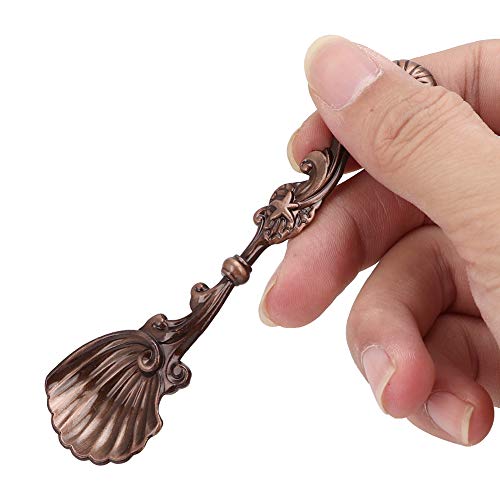  Coffee Spoons,3Pcs Vintage Tea Scoops Zinc Alloy Teaspoon Stirring Mini Creative Tableware Stir Bar Spoon For Coffee Tea Dessert