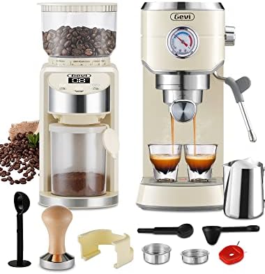  Burr Coffee Grinder, Adjustable Burr Mill With 35 Precise Grind Settings, Electric Coffee Grinder For Espresso/Drip/Percolator/French Press/American/Turkish Coffee Makers, 120V/200W, Black