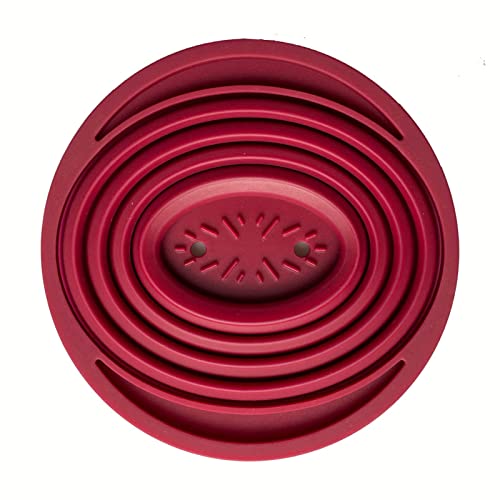  Collapsible Pour Over Coffee Dripper For Camp Coffee, Reusable Silicone Coffee Filter Holder For Camping Red