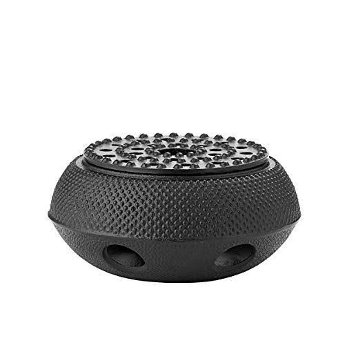  6" Matte Black Teapot Cast Iron Tetsubin Warmer 5.7"