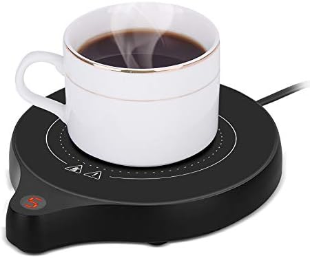 Coffee Mug Warmer And Office Warmer, Electric Beverage Warmer With 5 Temperature Settings, Coffee Warmer For Cocoa Milk Milk, Auto On/Off Gravity-Induction Mug Warmer For Office Desk Use