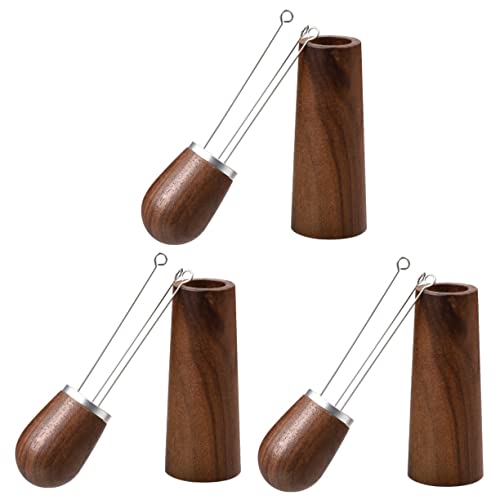  CUBTOL Coffee Diffuser Nspressso Espresso Shots Needle Espresso Stirring Tool Coffee Wdt Tool Wooden Handle Coffee Stirrer Coffee Stirring Tool For Espresso Distribution Set Wooden 3 Sets