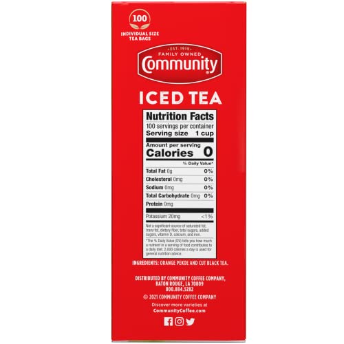  Porch Breeze Orange Pekoe Cut Black Tea Bags, 100 Count, 8.0 Oz, (Pack Of 6)
