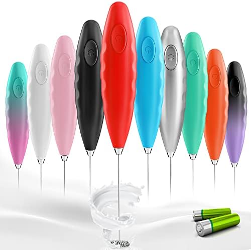  Frother For Coffee - Comfort Grip Matcha Whisk - Electric Matcha Mixer And Mixer Electric Handheld - Coffee Frother Handheld - Electric Drink Mixer (Black)