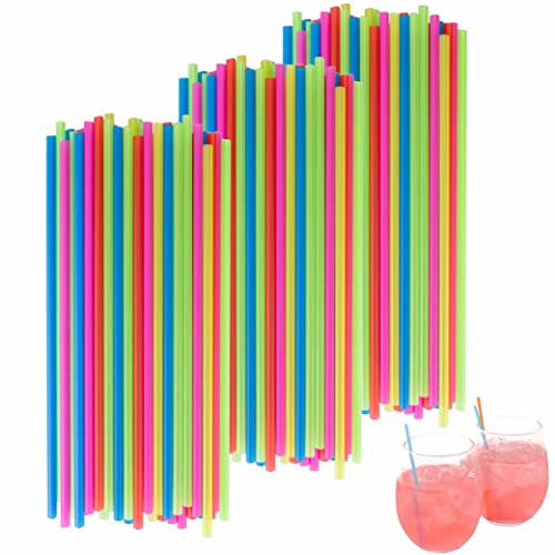 GENERIC 1000 Neon Cocktail Party Mix Drinks Sticks Stirrers Straws 7.5" Coffee Stir Sip