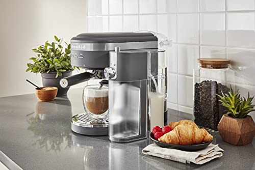 KitchenAid Espresso Machine & Milk Frother, Charcoal Grey