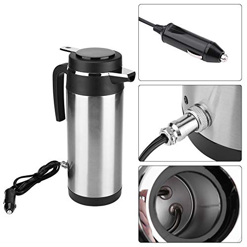  950ml Car Kettle Thermos, Stainless Steel Travel Electric Kettles For WaterTea Coffee Milk (24V)