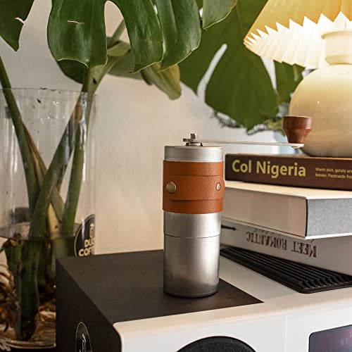  Coffee Grinder, Mini Stainless Steel Manual Coffee Grinder With Ceramic Burr, Portable Hand Coffee Grinder For Camping