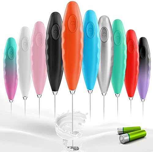  Frother For Coffee - Comfort Grip Matcha Whisk - Electric Matcha Mixer And Mixer Electric Handheld - Coffee Frother Handheld - Electric Drink Mixer (Black)