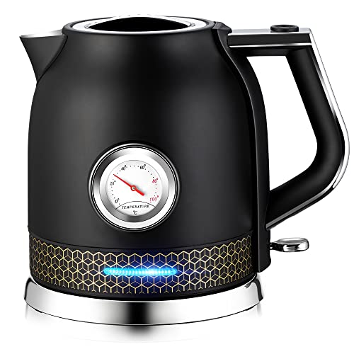  Electric Tea Kettle, 1.7L Hot Water Kettle, BPA Free Stainless Steel Water Boiler With STRIX Thermostat, Auto Shut Off & Boil-Dry Protection For Tea, Coffee