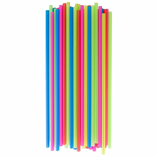 GENERIC 1000 Neon Cocktail Party Mix Drinks Sticks Stirrers Straws 7.5" Coffee Stir Sip