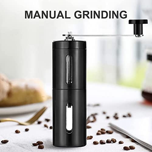  Manual Coffee Grinder With Adjustable Settings, Espresso To Coarse For Office, Home, Coffee Grinder For Drip Coffee, Espresso, French Press. For Coffee Maker. Black.Ceramic Cutter Head