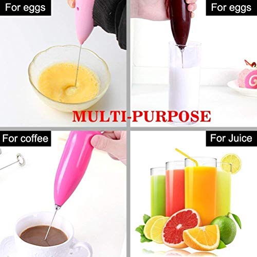  Electric Coffee Beater Foam Maker Milk Frother Hand Blender Mixer Froth Whisker Latte Maker For Milk,Coffee,Egg Beater,Juice,Cafe Latte,Espresso,Cappuccino,Lassi ( Multicolor )