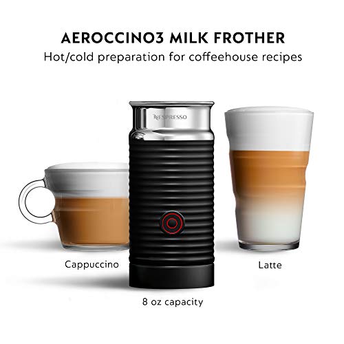 Nespresso Vertuo Coffee And Espresso Machine By De'Longhi With Milk Frother, 1000 Milliliters, Graphite Metal