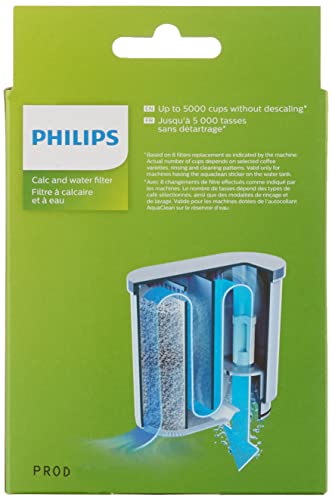  Hilips 3200 Series Fully Automatic Espresso Machine W/Milk Frother, Black, EP3221/44 With Philips Saeco AquaClean Filter Single Unit, CA6903/10