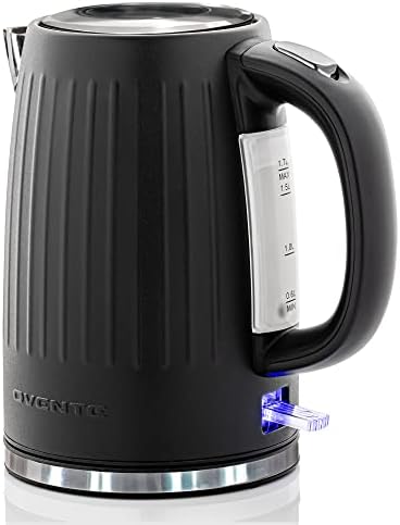  Vente Stainless Steel Electric Kettle Hot Water Boiler 1.7 Liters - Powerful 1750W BPA Free W/Auto Shut Off & Boil Dry Protection, Portable Instant Hot Water Pot For Coffee & Tea - Maroon KS711M