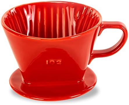  Pour Over Ceramic - Coffee Dripper Ceramic Coffee Maker With 3 Holes Flat Bottom, Porcelain Slow Filter Cone For Travel, Camping, Office, Home, Coffee Maker Brew