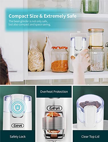  Coffee Grinder Electric, Portable Coffee Grinder Small, 12 Cup/3oz Spice Grinder For Spices And Seeds, Nut, Grain, Dry Herb, Removable Bowl, 150W
