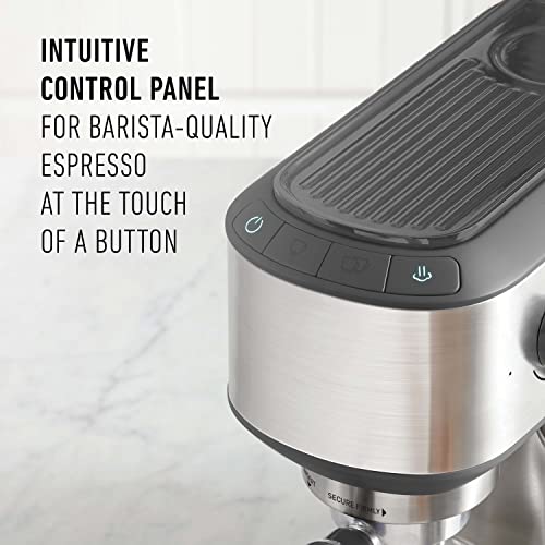  Compact Espresso Machine, Home Espresso Machine With Milk Frother, Stainless Steel