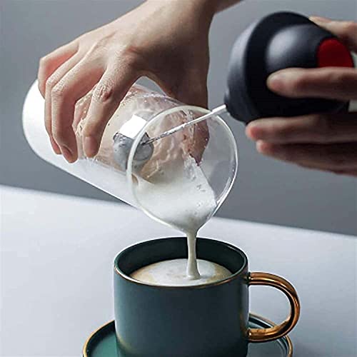  Electric Milk Frother Beater Skimmer Cappuccinatore With Container (Batteries Not Included)