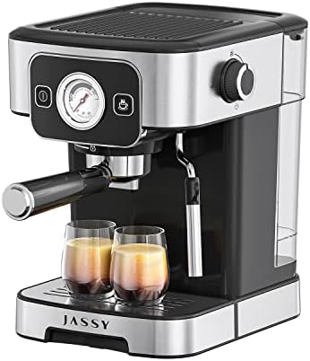  Espresso Coffee Machine 20 Bar Cappuccino Machines With Temperature Dial For Barista Brewing,Adjustable Milk Frothing For Cappuccino,1350W