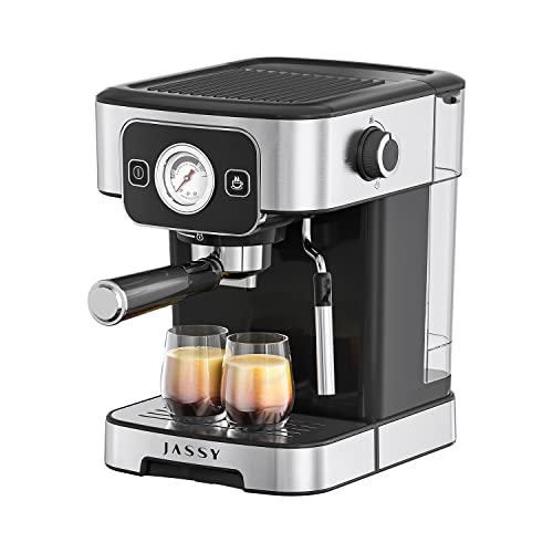  Espresso Coffee Machine 20 Bar Cappuccino Machines With Temperature Dial For Barista Brewing,Adjustable Milk Frothing For Cappuccino,1350W