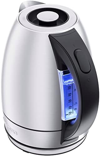  Electric Kettle, 1.7 Liter Stainless Steel Electric Tea Kettle Water Boiler With Automatic Shutoff, LED Lights, Boil-Dry Protection, Hot Water Electric Kettles For Boiling Water, Stainless