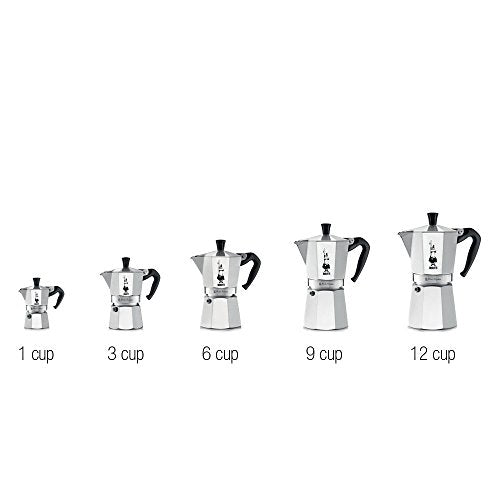 Bialetti 6800 Moka Express 6-Cup Stovetop Espresso Maker W/Replacement Gasket And Filter For 6 Cup