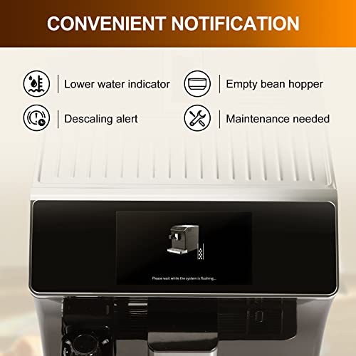  WS-203 Super-automatic Espresso Coffee Machine With Smart Touch Screen For Brewing 16 Coffee Drinks