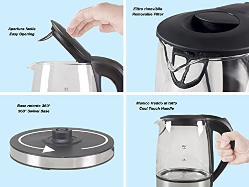  Electric Kettle, Black, 1.2 Litres