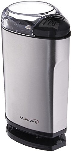  Stainless Steel Coffee Grinder/Spice Grinder, Model SA-1440 By Saachi, Silver, 4 X 3 X 7.2 Inches