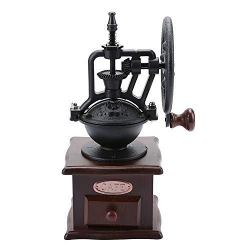  Vintage Style Manual Coffee Grinder, Manual Coffee Bean Grinder, Pepper Spice Hand Mill, Retro Design Coffee Bean Hand Grinder