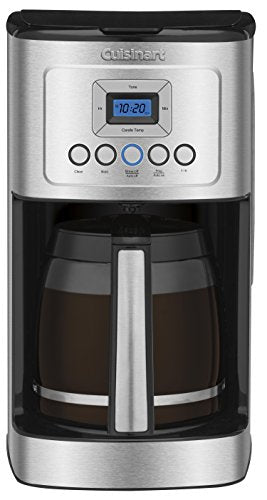 Cuisinart Coffee Maker, 14-Cup Glass Carafe, Fully Automatic For Brew Strength Control & 1-4 Cup Setting, Stainless Steel, DCC-3200P1