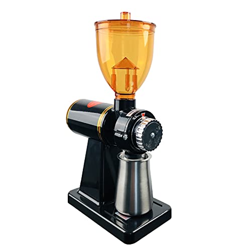  Electric Coffee Grinder 180W Coffee Espresso Bean Grinder Automatic Burr Grinder Coffee Mill Adjustable 8 Gear Commercial Home Milling Grinding Machine Professional Miller
